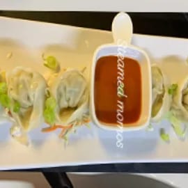 Steamed Momo.
