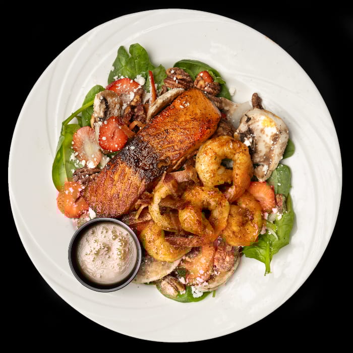 Spinach Strawberry Pecan Salad.