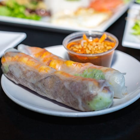 A3. Grilled Shrimp and Pork Spring Rolls (2) - Gỏi Cuốn Tôm Nướng Heo Nướng.