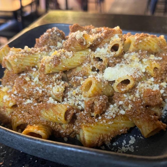 Rigatoni Alla Bolognese.