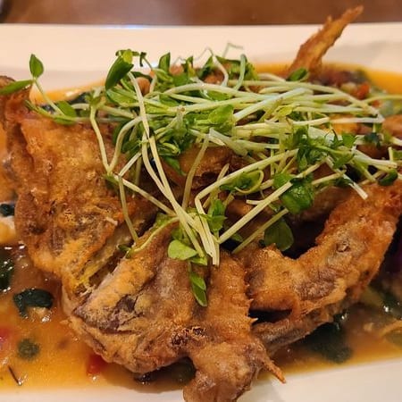 Deep Fried Soft Shell Crab.