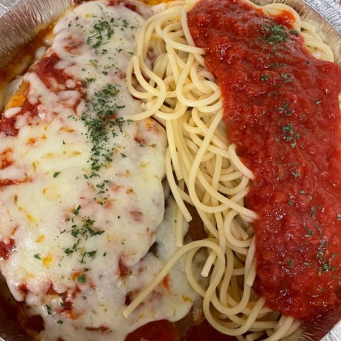 Eggplant Parmigiana Dinner.