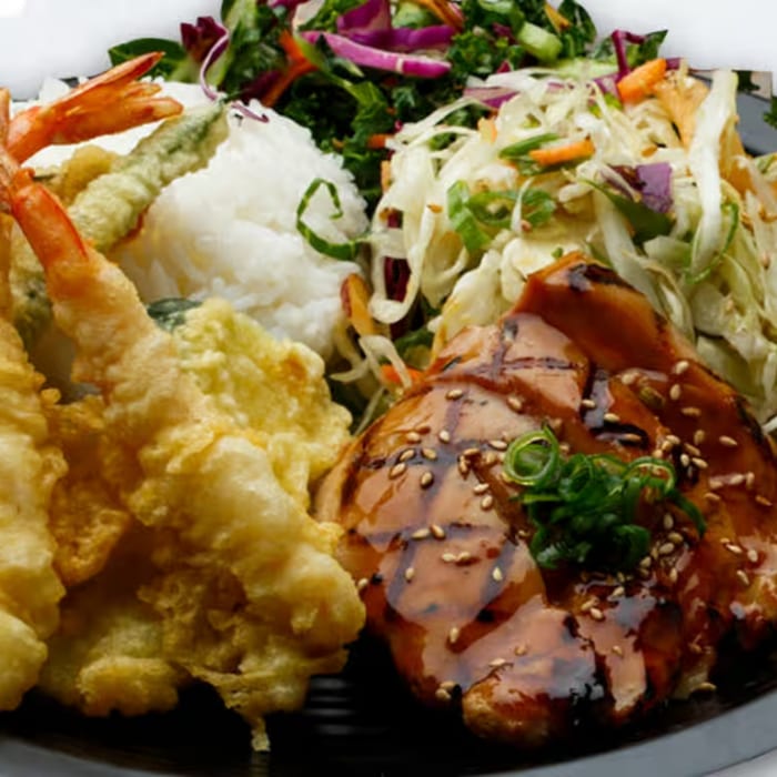 Tempura and Chicken  Plate.