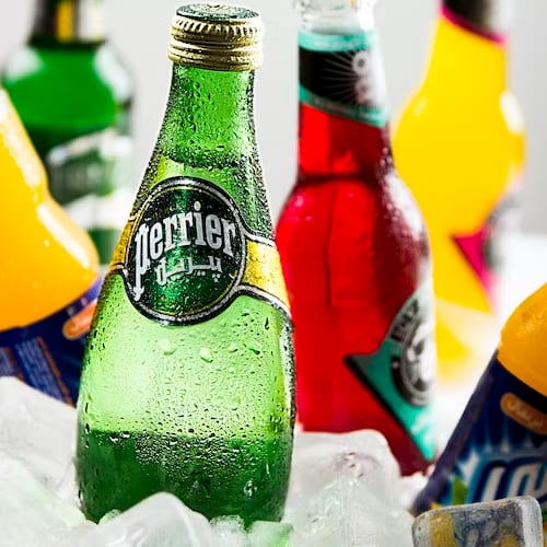 Perrier or Pellegrino.