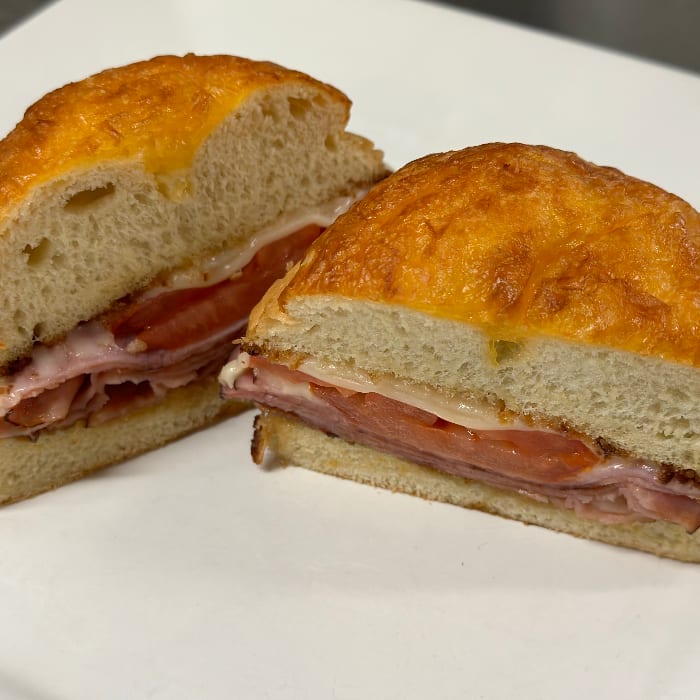 Breakfast Ham Bagel.