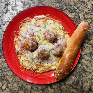 Spaghetti with Meatballs & Sausage