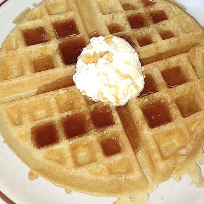 Golden Belgian Waffle.