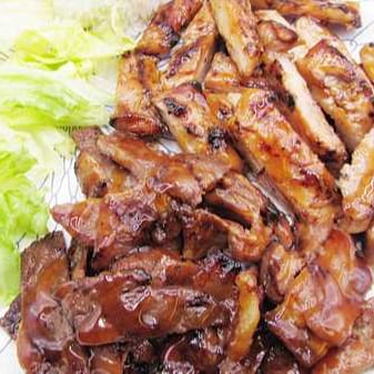 Pork & Chicken Teriyaki Combo.