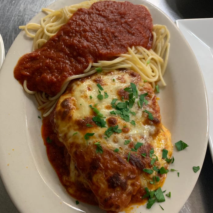 Chicken Cutlet Parmigiana.