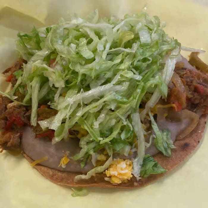Beef Tostada.