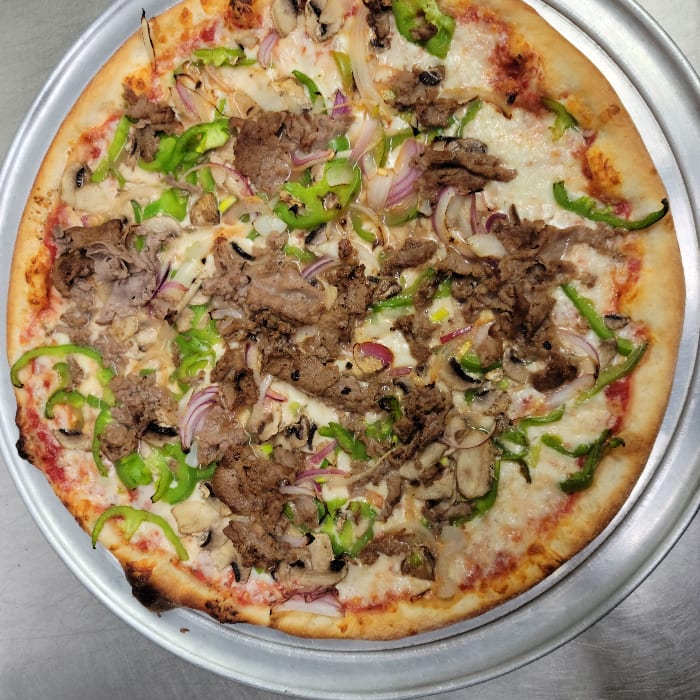 Philly Steak Pizza.
