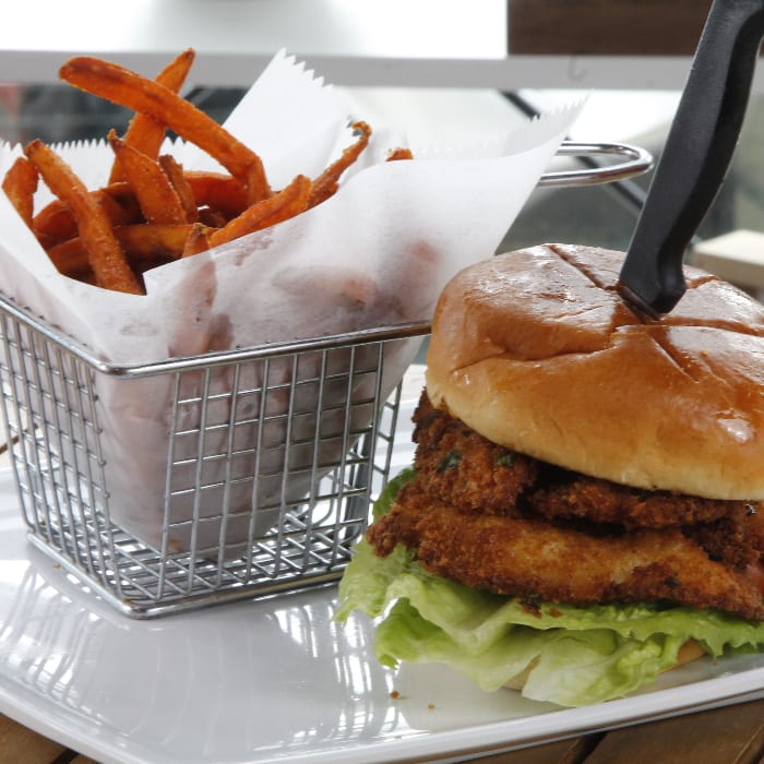 CAROLINA SHRIMP BURGER.